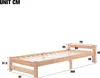 Merax Futonbett Einzelbett 90 x 200 cm, Klassisches Bett Produktbild-Vorschau 7