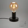 Nachttischlampe Retro mit Kabelschalter, E27 Fassung, max. Produktbild-Vorschau 6