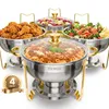 VEVOR Chauffe-plats Hot Pot Buffet avec 4 grands récipients Voir les images du produit 1