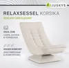Relaxačné kreslo Juskys Korsika – poťah z manšestru, Náhľad obrázku produktu 9