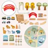 Holz-Eisenbahn ZOO mit Puzzlematte – Zug, Schienen, Tiere, Produktbild-Vorschau 7