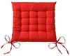 Beautissu 4er Set Stuhlkissen 40x40 mit Bändern Lea, Rot Produktbild-Vorschau 2