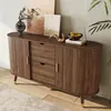 Sideboard mit vertikaler Maserung, zwei Schiebetüren, zwei Produktbild-Vorschau 5