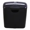 A black paper shredder is shown against a white background. Voir les images du produit