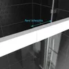 Porte de douche carrée blanc extensible 77 à 90cm de Voir les images du produit 3