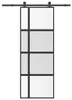 vidaXL Schiebetür mit Beschlag 76x205 cm Hartglas & Produktbild-Vorschau 7
