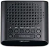 A black DAB clock radio with various buttons and a speaker grille. Produktbild-Vorschau