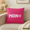 Huuraa Kissen Moin Kompass 40x40cm mit Füllung Fuchsia Produktbild-Vorschau 2