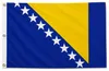 Drapeau Bosnie-Herzogovine 90 x 150 cm avec 2 oeillets Voir les images du produit 2