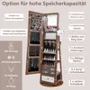 GOPLUS Drehbarer Schmuckschrank mit Ganzkörperspiegel, Produktbild-Vorschau 2