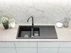 [Granitspüle 100x50 in verschiedenen Farben+ Armatur Produktbild-Vorschau 2