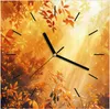 Wanduhr aus Glas mit Motiv Herbstlicher Wald- 30 x 30 cm - Produktbild-Vorschau 1