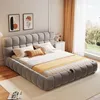Čalúnená posteľ Merax 140x200 cm s hydraulickým úložným Náhľad obrázku produktu 4