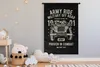 MuchoWow® Wandteppich Wandbehang Mancave - Armee - Auto - Produktbild-Vorschau 4