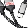 USB Y Splitter Kabel USB 3.1 C Stecker zu Dual USB Buchse Produktbild-Vorschau 4