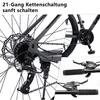VELORS Mountainbike 27.5 Zoll Fahrrad für Herren Damen Produktbild-Vorschau 4