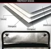 A diagram showing the layered fireproof design of a document bag, followed by a close-up view of the bag's exterior. Voir les images du produit