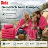 Betz 4 Stück Luxus Fleecedecken 130x170 cm Kuscheldecken  Produktbild-Vorschau 5