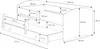 KOBI Letto singolo con rotelle Luk 160x80 Anteprima dell’immagine prodotto 5