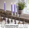 LED Stabkerzen Echtwachs lila 4 Stück, mit Timer und Produktbild-Vorschau 6