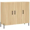 vidaXL Credenza rovere Sonoma 90x34x80 cm materiale a base Anteprima dell’immagine prodotto 2