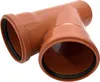 KG T-Stück DN 110/45° PVC-U Verbinder | mit Dichtung | für Produktbild-Vorschau 8