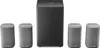A set of home theater speakers and a subwoofer are displayed against a white background. Produktbild-Vorschau