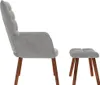 VidaXL 4016821, Aksamit, Szary, Pianka, 615 mm, 690 mm, 955 Podgląd zdjęcia produktu 5