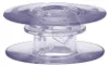 A clear studio shot of a single sewing machine bobbin. Produktbild-Vorschau