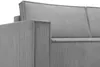 Close-up view of the corner of a gray corduroy sofa. Produktbild-Vorschau
