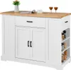 Kücheninselwagen mit Lagerschrank und Schublade - Produktbild-Vorschau 9