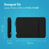 imoshion Laptop Hülle 15-16 Zoll - Laptop Sleeve mit Fach - Produktbild-Vorschau 4