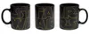Three black Star Wars mugs are displayed side-by-side against a white background. Anteprima dell’immagine prodotto