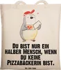 Mr. & Mrs. Panda Tote Bag Pizzabäckerin Herz - Transparent Produktbild-Vorschau 1
