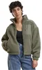 Urban Classics - Giacca Sherpa Mix da donna verde chiaro - Anteprima dell’immagine prodotto 1