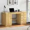Schreibtisch MANAGER, natur - Bürotisch mit 4 Schubladen Produktbild-Vorschau 3