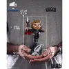 A person is holding a Thor figurine, with dimensions and branding information overlaid on the image. Náhled obrázku produktu
