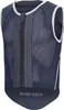 A dark blue protective vest with white trim and colorful vertical stripes down the front. Produktbild-Vorschau