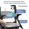 ELONEO 2-in-1 rolstoel/rolator, opvouwbaar en lichtgewicht Productafbeelding-voorbeeld 2