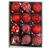 12 Set Glas Weihnachtskugeln Handbemalt Christbaumkugeln Produktbild-Vorschau 1