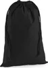A black drawstring bag is shown against a white background. Voir les images du produit