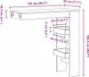 vidaXL Wandtafel, 102 x 45 x 103,5 cm, houtvezel Productafbeelding-voorbeeld 8