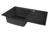 Proaja- 80x50x21cm Küchenspüle schwarz Edelstahl 304 Produktbild-Vorschau 2