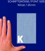 Avery Zweckform 3786, Buchstaben-Etiketten, 85 x 160 mm, 28 Produktbild-Vorschau 3