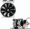 A close-up view of an air compressor and a fan, presented against a white background. Anteprima dell’immagine prodotto