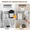 VOWNER Eckregal mit Glastüren, 205cm Beleuchtete Vitrine Produktbild-Vorschau 3