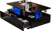 Table basse moderne haute brillance Sweiko avec éclairage Voir les images du produit 11