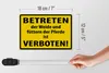Blechschild Warnschild 18x12cm Betreten der Weide verboten Produktbild-Vorschau 6