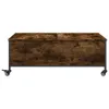 vidaXL salontafel met wielen, gerookt eikenhout, 91x55x34 Productafbeelding-voorbeeld 6