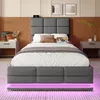 MODFU Polsterbett ohne Matratze 90x200 Jugendbett mit Produktbild-Vorschau 2